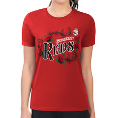 Cincinnati Reds G-III 4Her by Carl Banks Women's Super-Slim Fit Lightweight Retro Roses T-Shirt - MLB