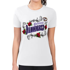 Arizona Diamondbacks G-III 4Her by Carl Banks Women's Super-Slim Fit Lightweight Retro Roses T-Shirt - MLB