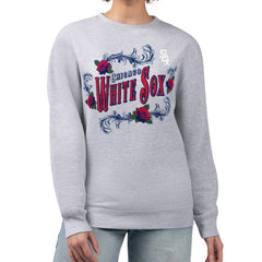 Chicago White Sox G-III 4Her by Carl Banks Women's Retro Roses Fleece Pullover Sweatshirt - MLB
