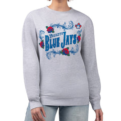 Toronto Blue Jays G-III 4Her by Carl Banks Women's Retro Roses Fleece Pullover Sweatshirt - MLB