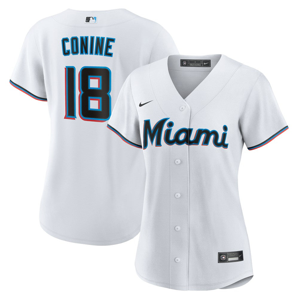 Griffin Conine Miami Marlins Nike Women's Home Replica Jersey - MLB