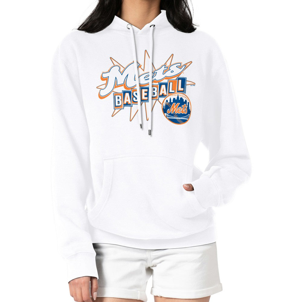 New York Mets Starter Women's Drive-In Pullover Hoodie - MLB