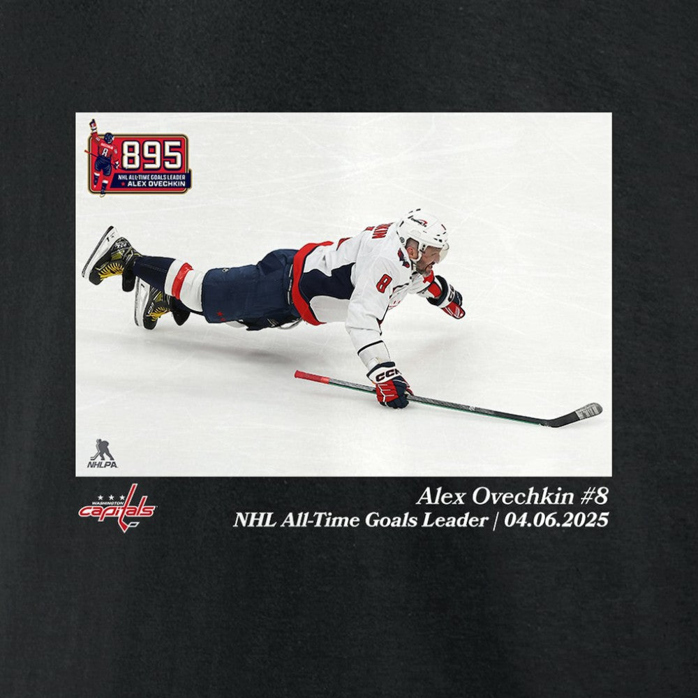 Alexander Ovechkin Washington Capitals NHL All-Time Goals Leader T-Shirt - Black - NHL