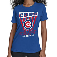 Chicago Cubs Starter Women's Poster Print T-Shirt - MLB