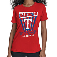 Texas Rangers Starter Women's Poster Print T-Shirt - MLB