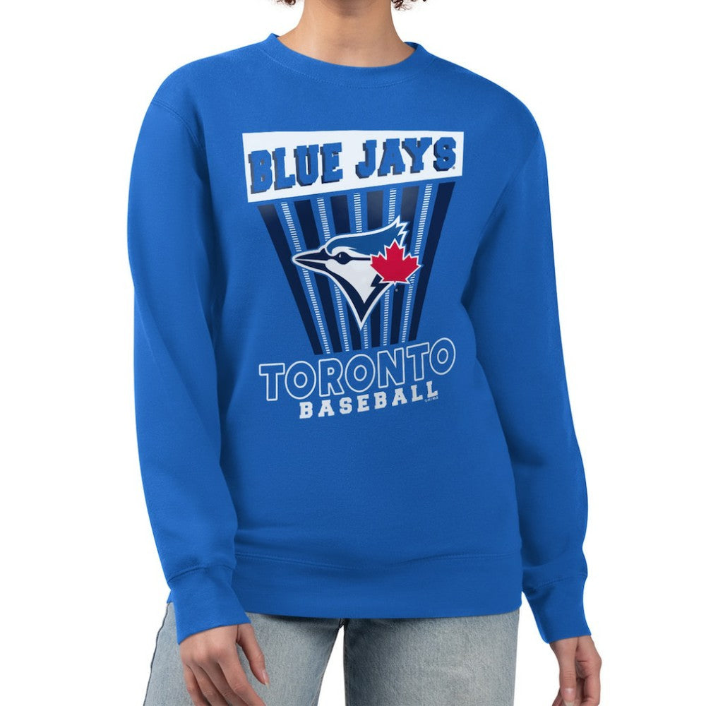 Toronto Blue Jays Starter Women's Poster Print Pullover Sweatshirt - MLB