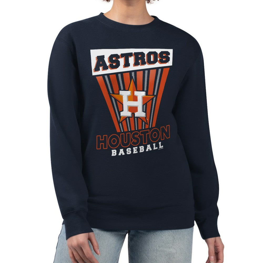 Houston Astros Starter Women's Poster Print Pullover Sweatshirt - MLB