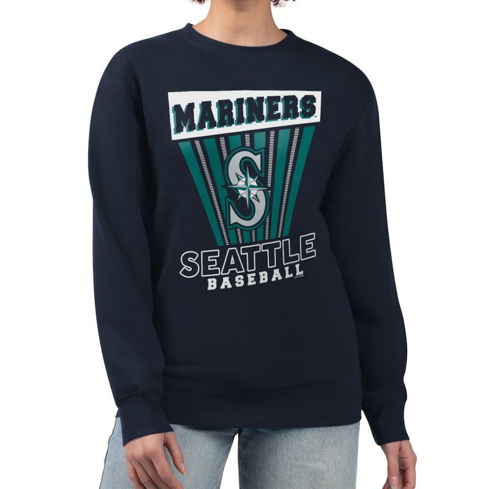 Seattle Mariners Starter Women's Poster Print Pullover Sweatshirt - MLB