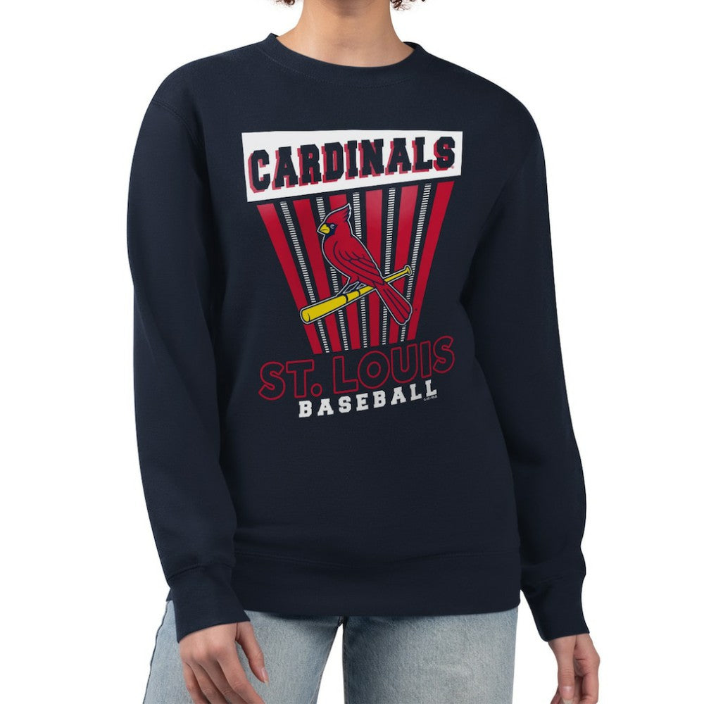 St. Louis Cardinals Starter Women's Poster Print Pullover Sweatshirt - MLB
