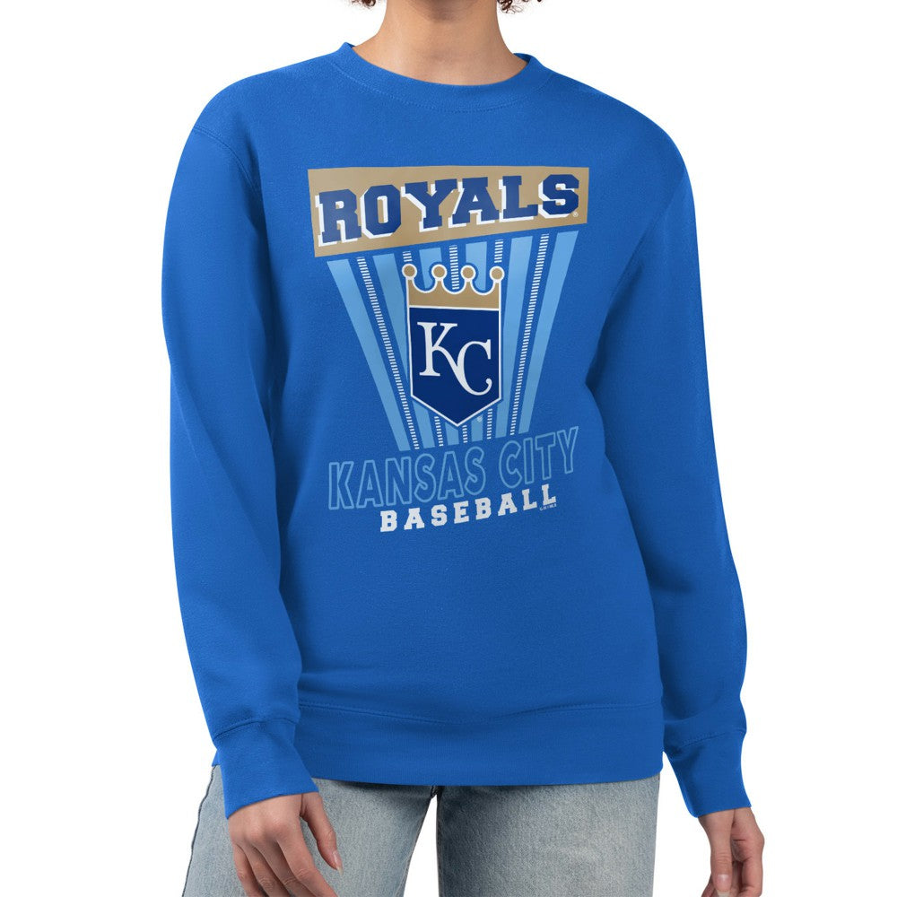 Kansas City Royals Starter Women's Poster Print Pullover Sweatshirt - MLB
