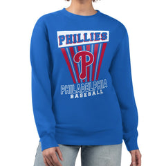 Philadelphia Phillies Starter Women's Poster Print Pullover Sweatshirt - MLB