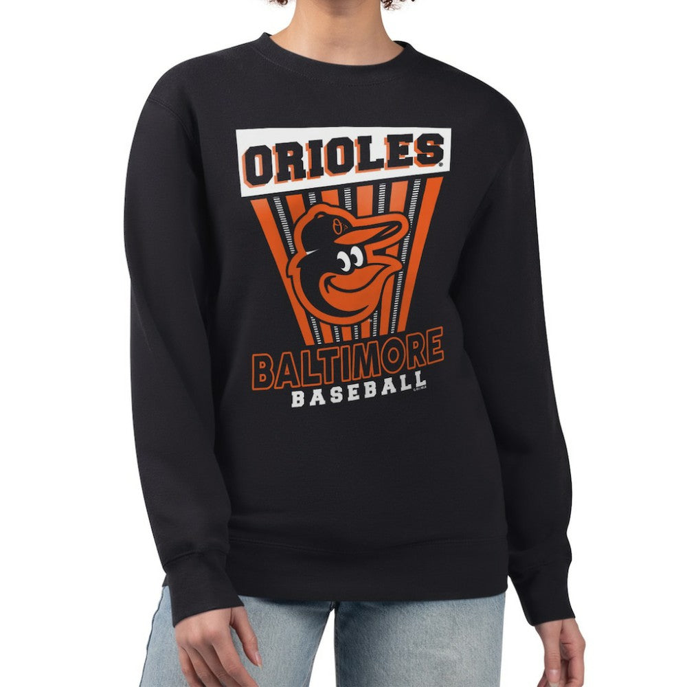 Baltimore Orioles Starter Women's Poster Print Pullover Sweatshirt - MLB