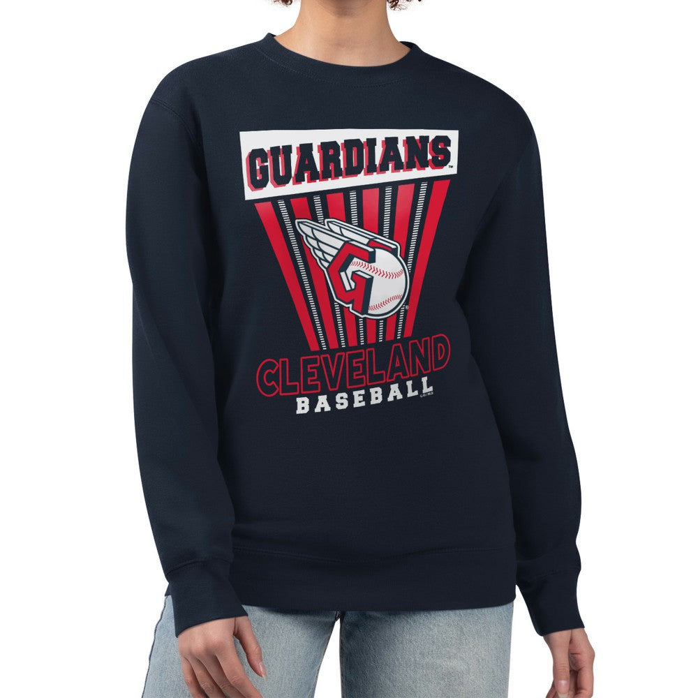 Cleveland Guardians Starter Women's Poster Print Pullover Sweatshirt - MLB