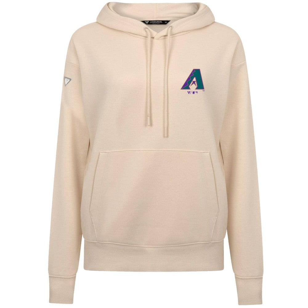 Arizona Diamondbacks Levelwear Women's Cooperstown Collection Adorn Core Logo Pullover Hoodie - MLB