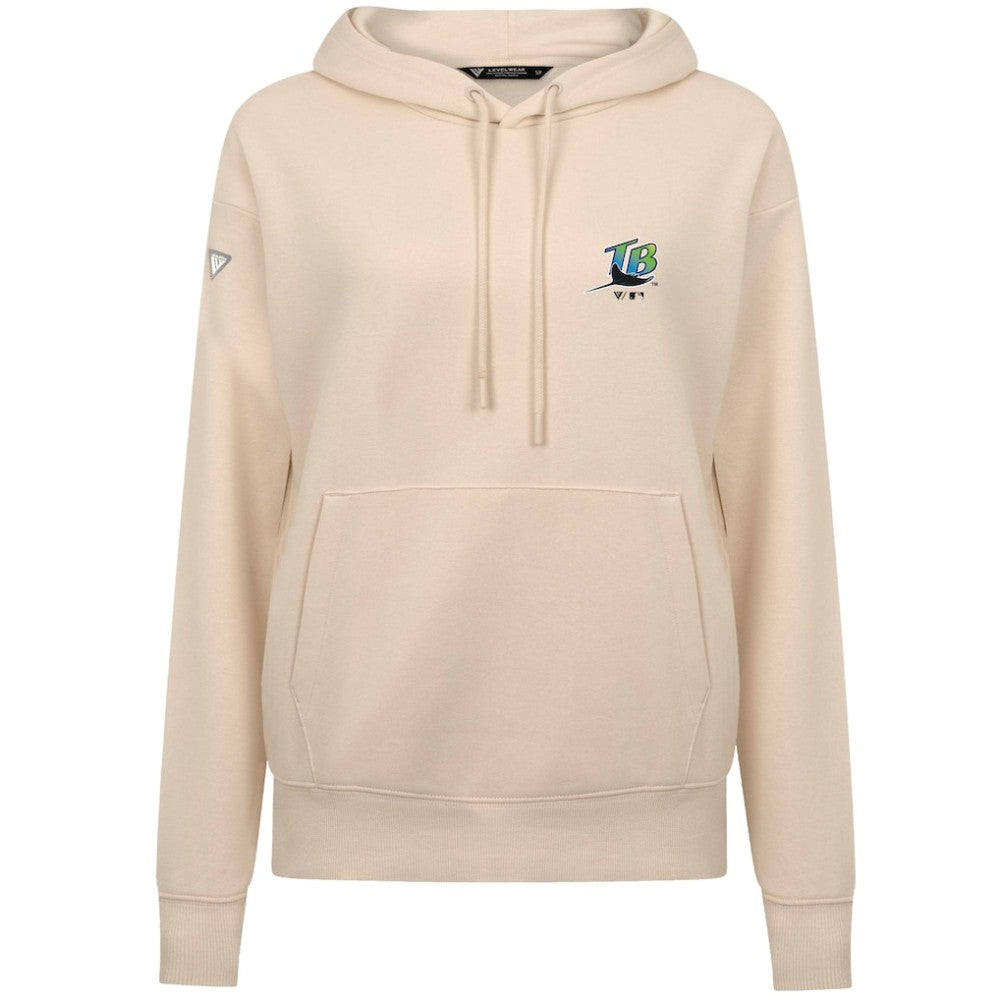 Tampa Bay Rays Levelwear Women's Cooperstown Collection Adorn Core Logo Pullover Hoodie - MLB