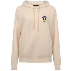 Milwaukee Brewers Levelwear Women's Cooperstown Collection Adorn Core Logo Pullover Hoodie - MLB