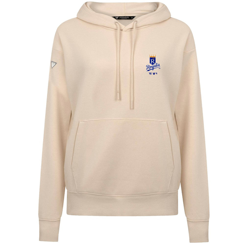 Kansas City Royals Levelwear Women's Cooperstown Collection Adorn Core Logo Pullover Hoodie - MLB