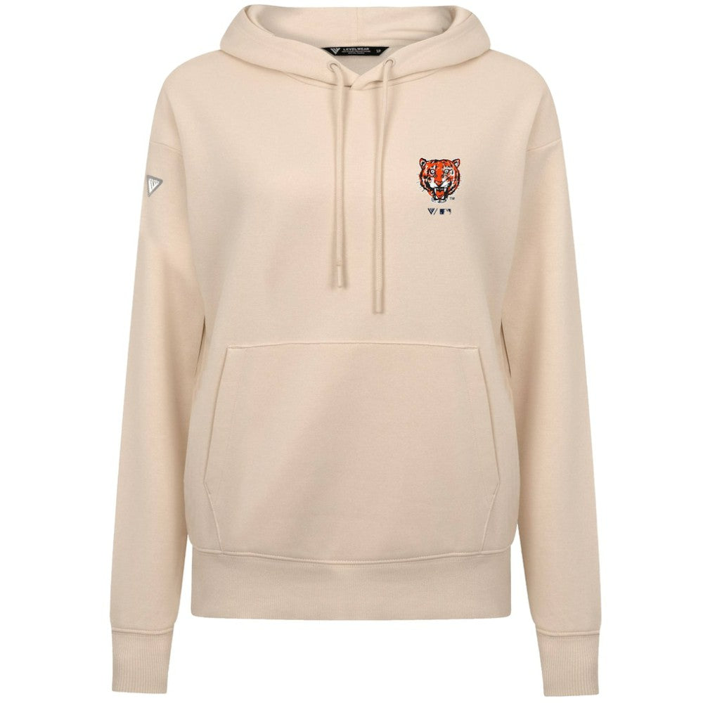 Detroit Tigers Levelwear Women's Cooperstown Collection Adorn Core Logo Pullover Hoodie - MLB