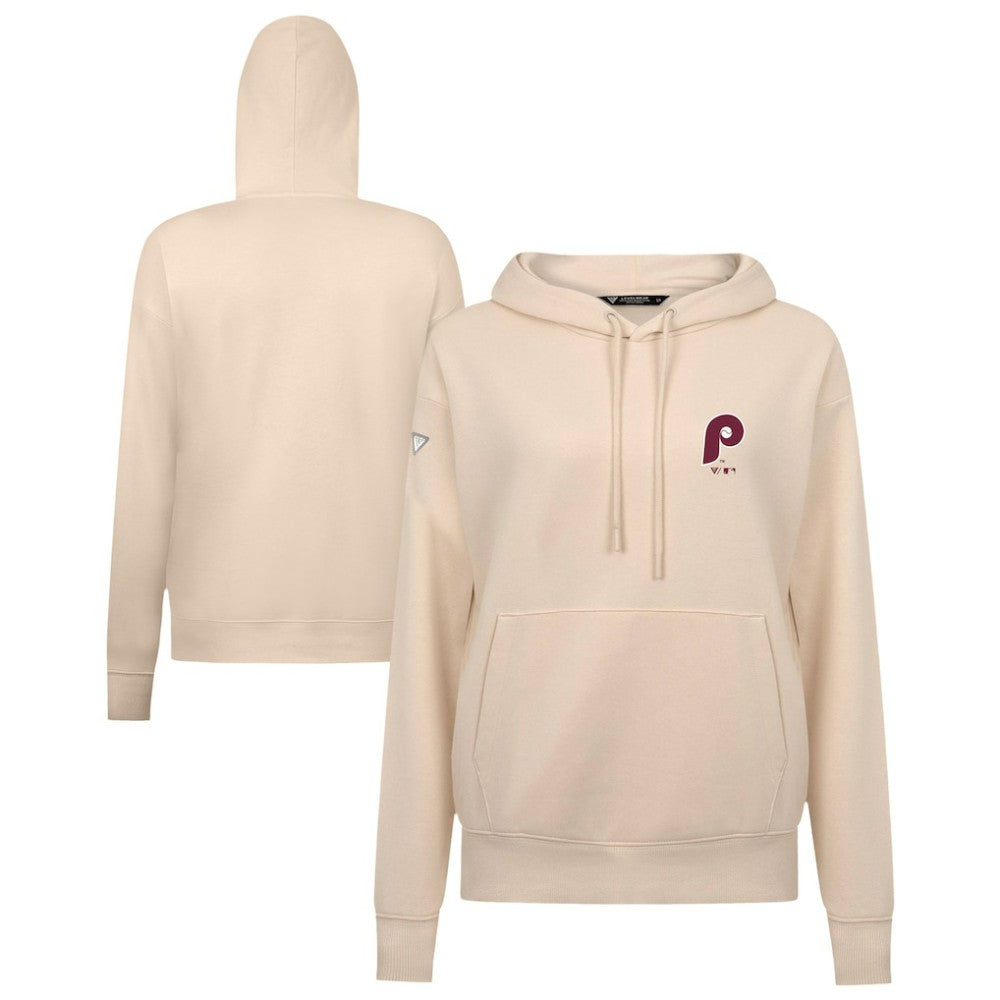 Philadelphia Phillies Levelwear Women's Cooperstown Collection Adorn Core Logo Pullover Hoodie - MLB