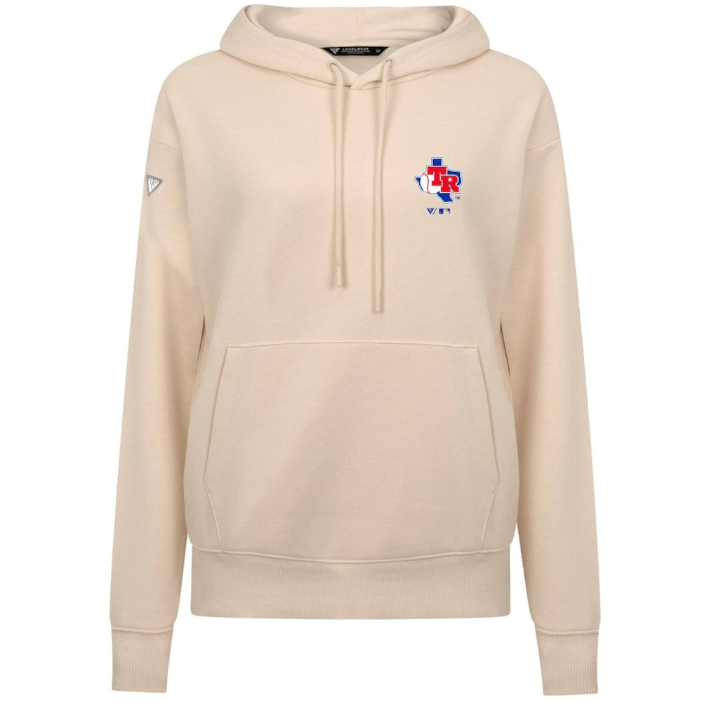 Texas Rangers Levelwear Women's Cooperstown Collection Adorn Core Logo Pullover Hoodie - MLB
