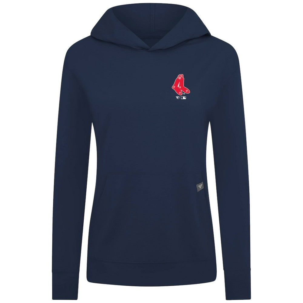 Boston Red Sox Levelwear Women's Cooperstown Collection Relay Core Logo Pullover Hoodie - MLB