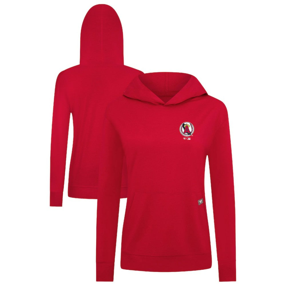 Los Angeles Angels Levelwear Women's Cooperstown Collection Relay Core Logo Pullover Hoodie - MLB