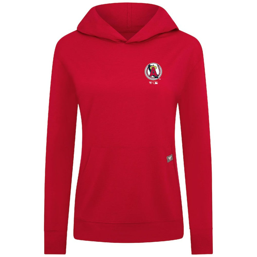 Los Angeles Angels Levelwear Women's Cooperstown Collection Relay Core Logo Pullover Hoodie - MLB