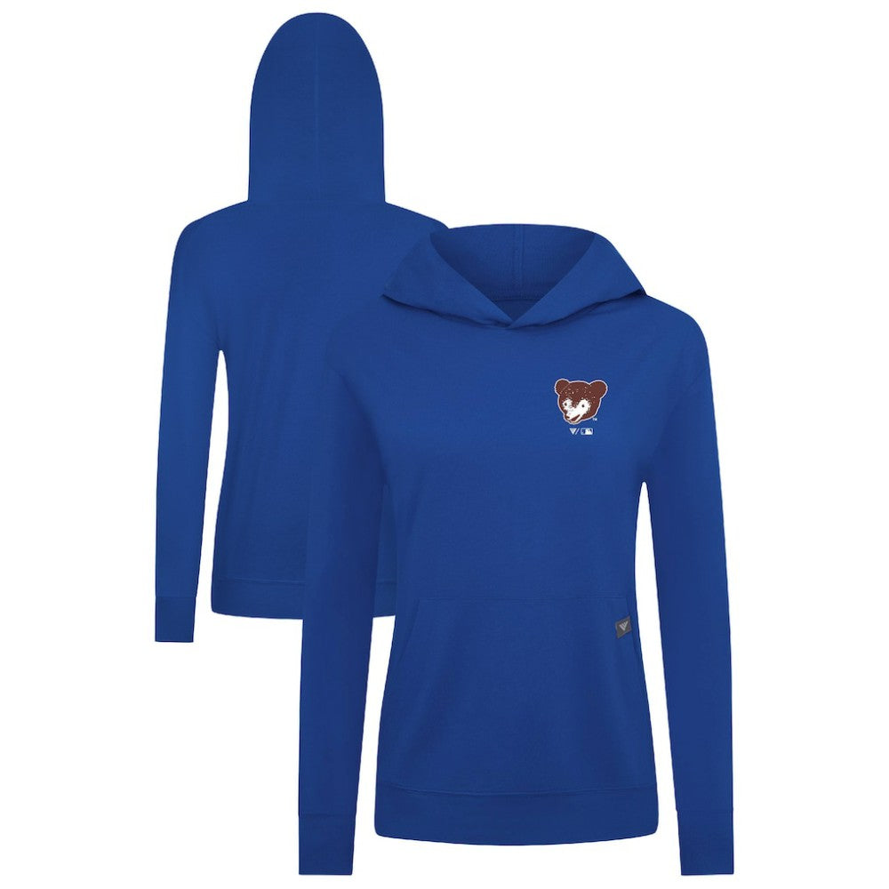 Chicago Cubs Levelwear Women's Cooperstown Collection Relay Core Logo Pullover Hoodie - MLB
