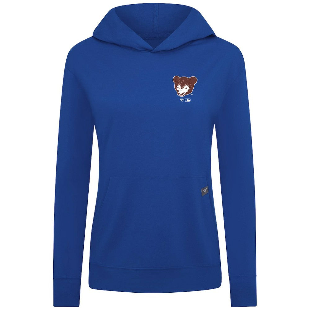 Chicago Cubs Levelwear Women's Cooperstown Collection Relay Core Logo Pullover Hoodie - MLB