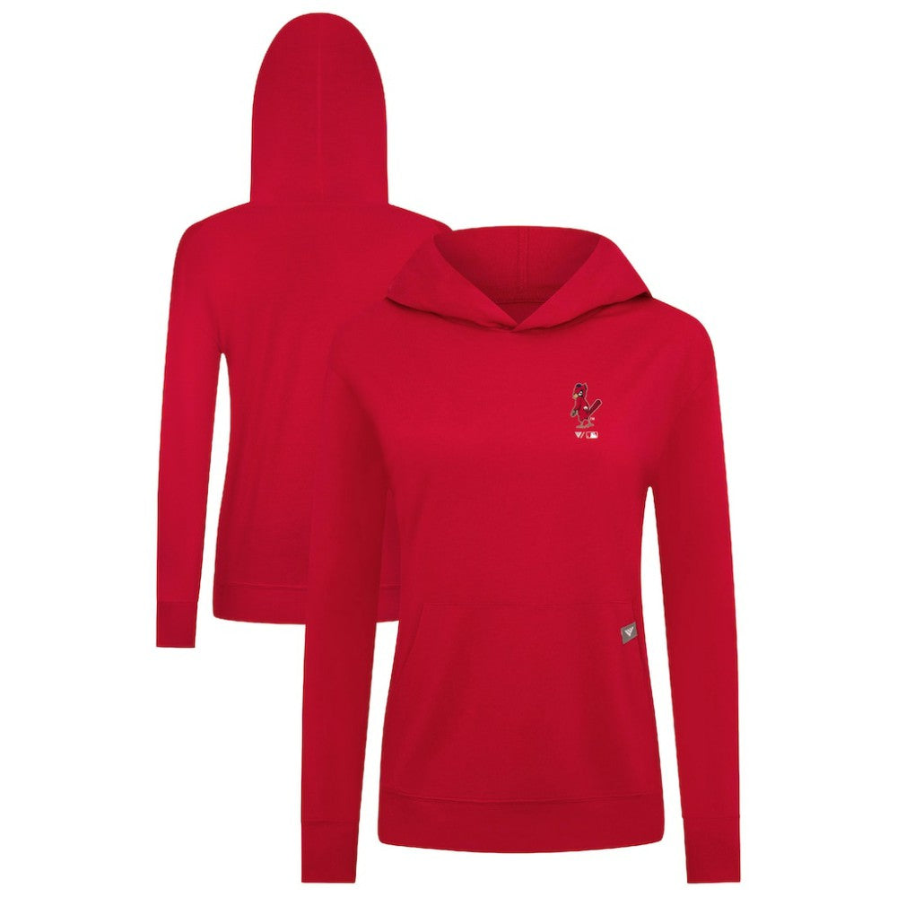 St. Louis Cardinals Levelwear Women's Cooperstown Collection Relay Core Logo Pullover Hoodie - MLB