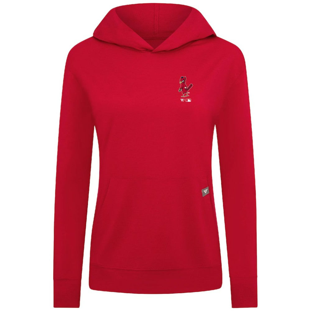 St. Louis Cardinals Levelwear Women's Cooperstown Collection Relay Core Logo Pullover Hoodie - MLB