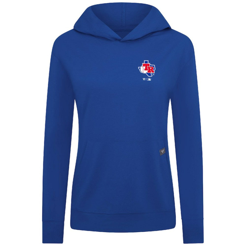Texas Rangers Levelwear Women's Cooperstown Collection Relay Core Logo Pullover Hoodie - MLB