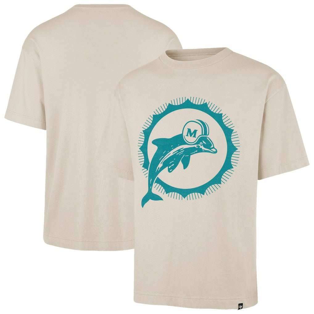 Miami Dolphins '47 Bouldering Imprint Ravine Foundation Throwback T-Shirt Tan | 47 brand