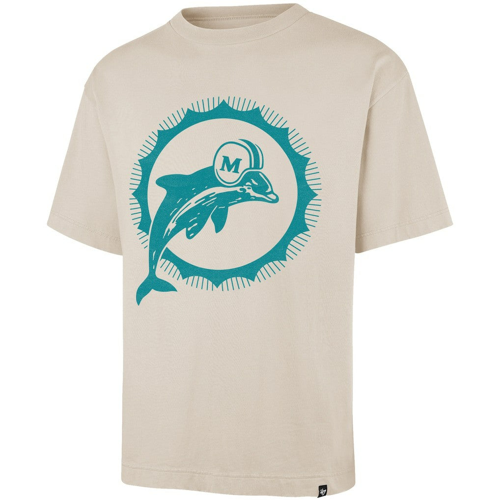 Miami Dolphins '47 Bouldering Imprint Ravine Foundation Throwback T-Shirt Tan | 47 brand