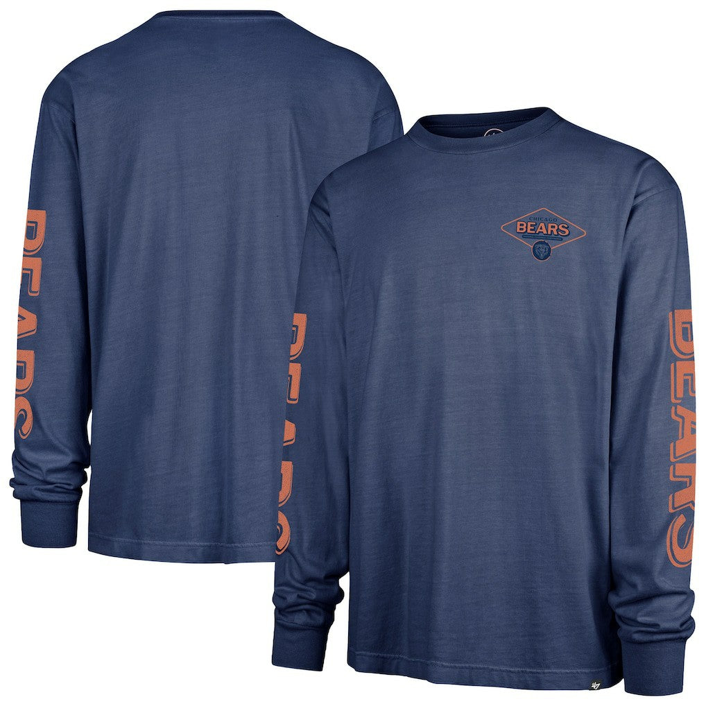 Chicago Bears '47 Cairn Ravine Foundation Long Sleeve T-Shirt Navy | 47 brand