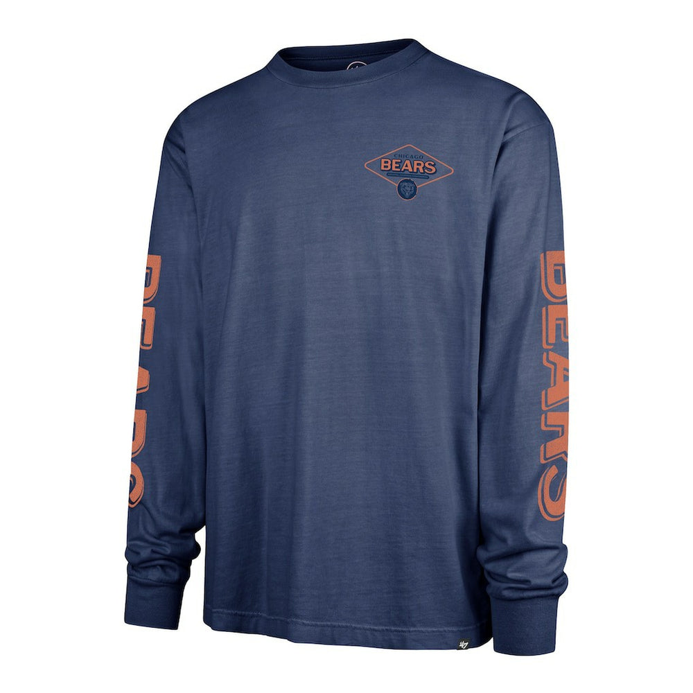 Chicago Bears '47 Cairn Ravine Foundation Long Sleeve T-Shirt Navy | 47 brand
