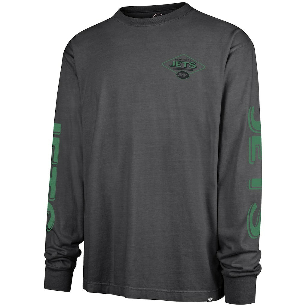 New York Jets '47 Cairn Ravine Foundation Long Sleeve T-Shirt Charcoal | 47 brand