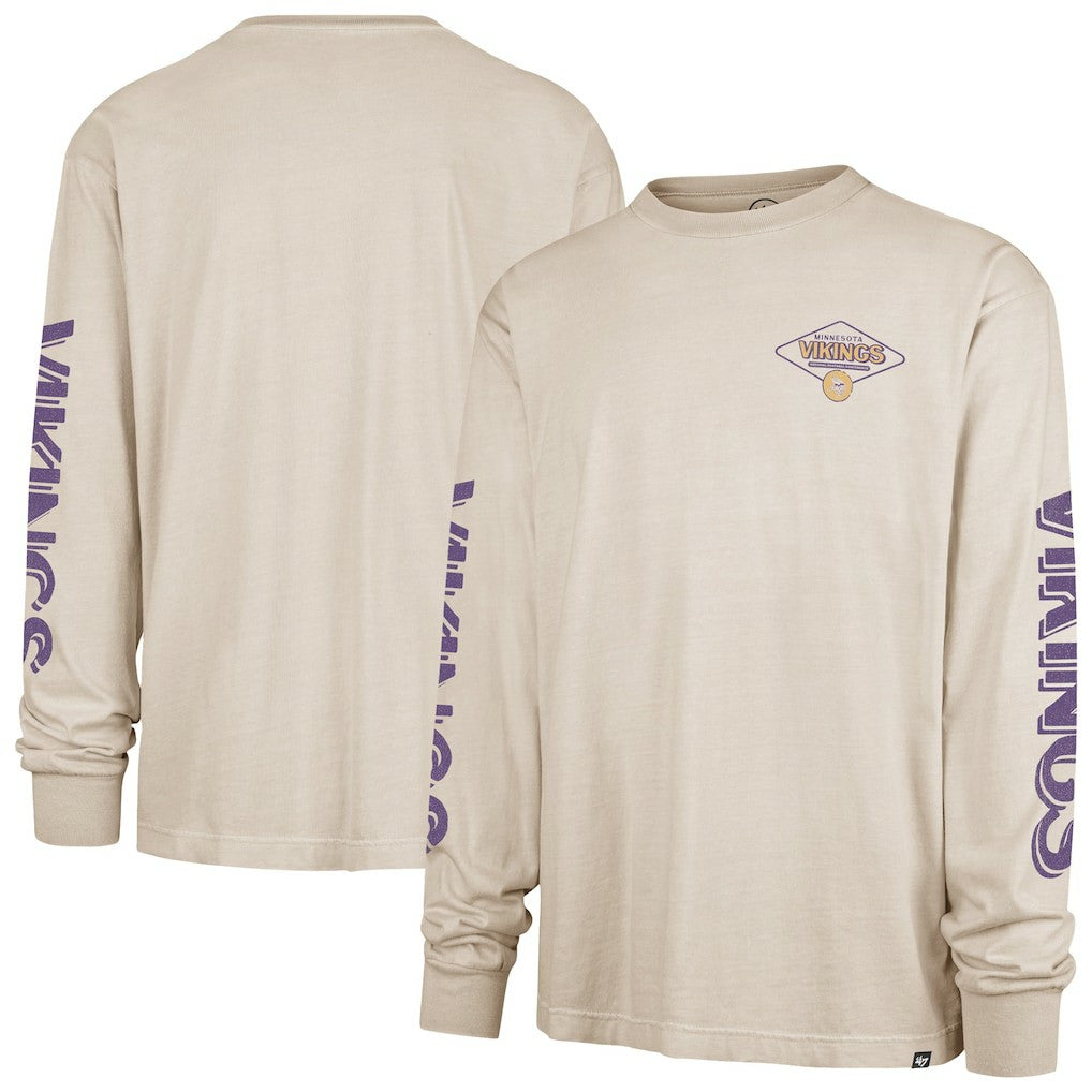 Minnesota Vikings '47 Cairn Ravine Foundation Long Sleeve T-Shirt Tan | 47 brand