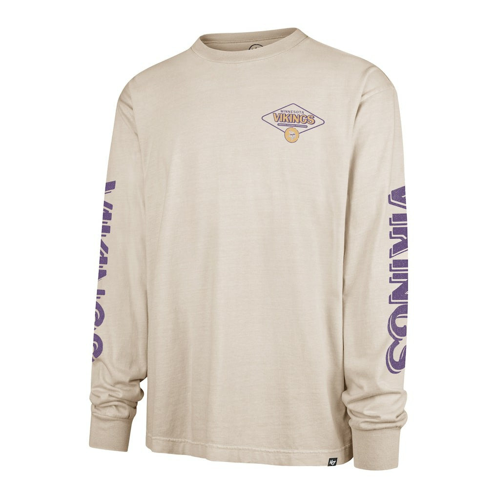 Minnesota Vikings '47 Cairn Ravine Foundation Long Sleeve T-Shirt Tan | 47 brand