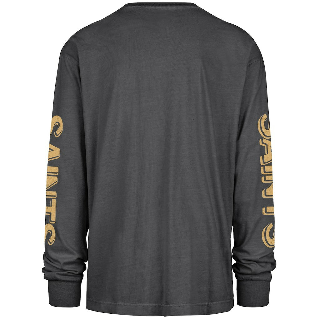 New Orleans Saints '47 Cairn Ravine Foundation Long Sleeve T-Shirt Black | 47 brand
