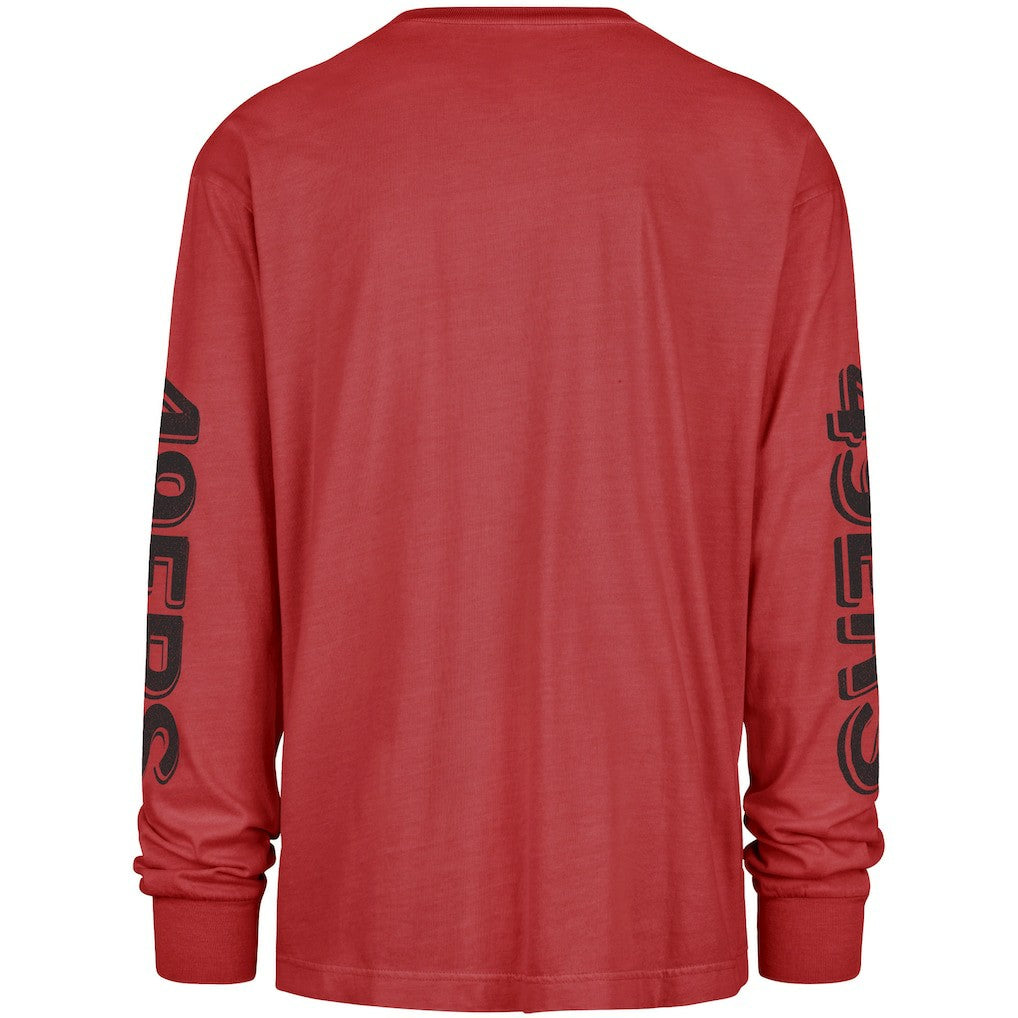 San Francisco 49ers '47 Cairn Ravine Foundation Long Sleeve T-Shirt Scarlet | 47 brand