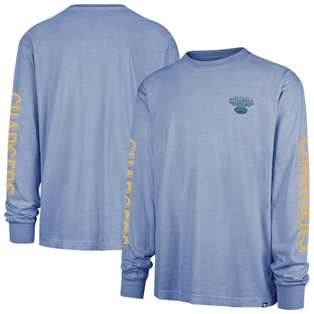 Los Angeles Chargers '47 Cairn Ravine Foundation Long Sleeve T-Shirt Powder Blue | 47 brand
