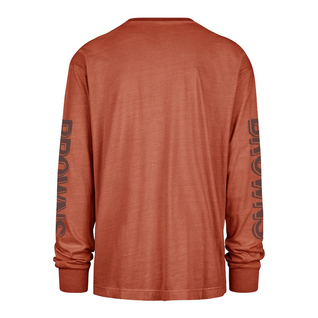Cleveland Browns '47 Cairn Ravine Foundation Throwback Long Sleeve T-Shirt Orange | 47 brand