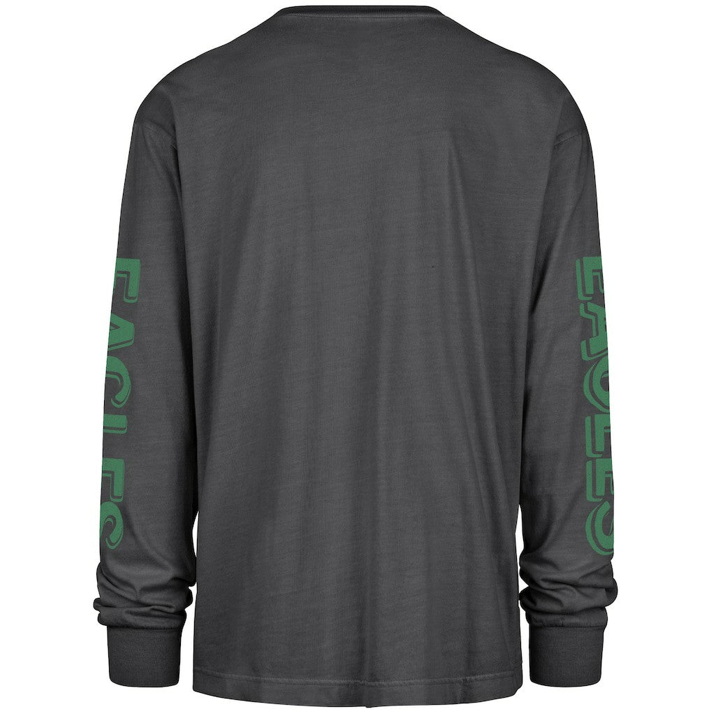 Philadelphia Eagles '47 Cairn Ravine Foundation Throwback Long Sleeve T-Shirt Black | 47 brand