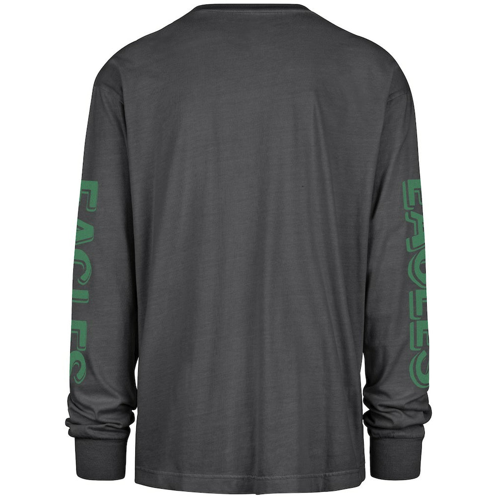 Philadelphia Eagles '47 Cairn Ravine Foundation Throwback Long Sleeve T-Shirt Black | 47 brand