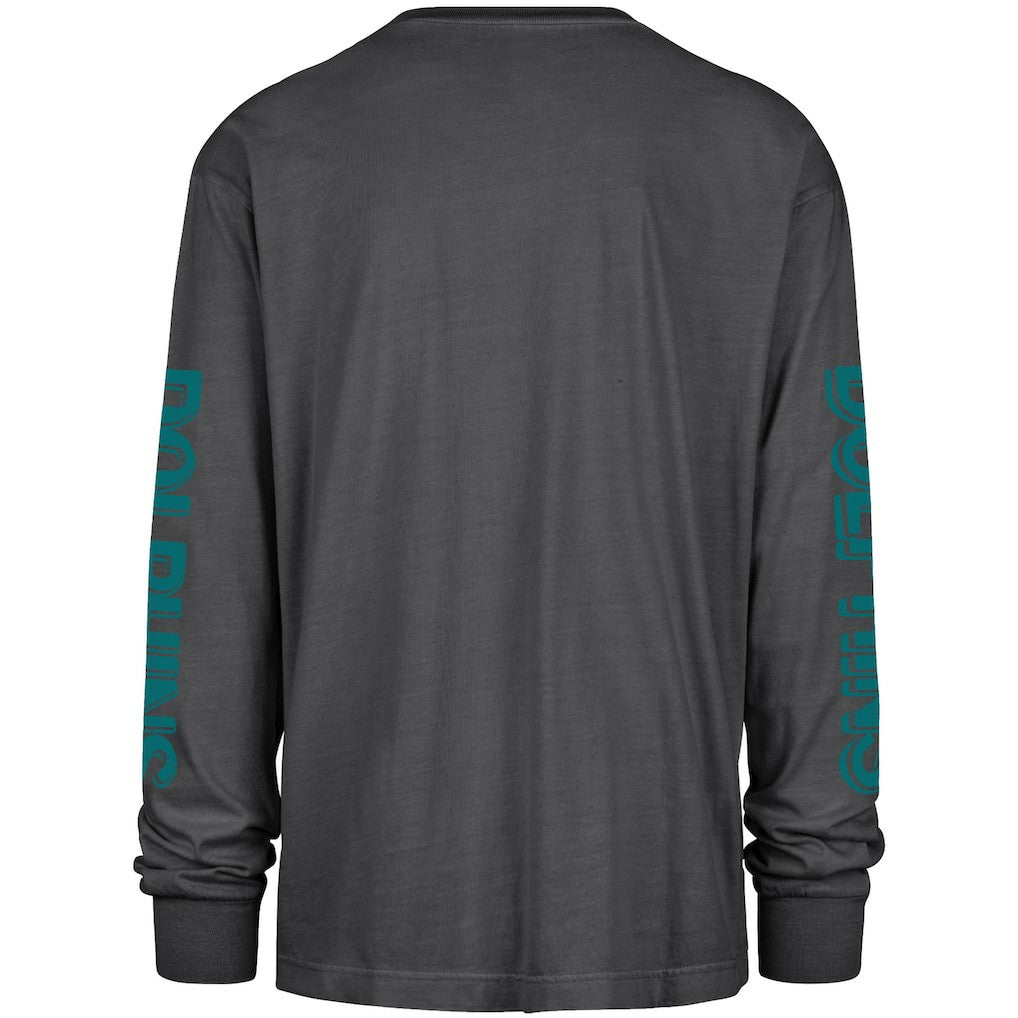 Miami Dolphins '47 Cairn Ravine Foundation Throwback Long Sleeve T-Shirt Black | 47 brand