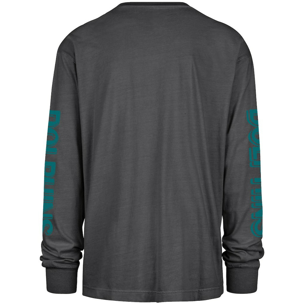 Miami Dolphins '47 Cairn Ravine Foundation Throwback Long Sleeve T-Shirt Black | 47 brand