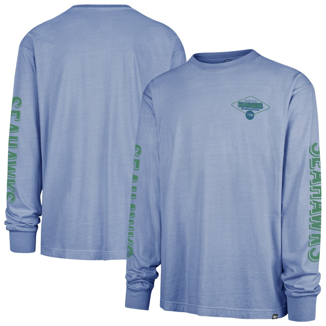 Seattle Seahawks '47 Cairn Ravine Foundation Throwback Long Sleeve T-Shirt Blue | 47 brand