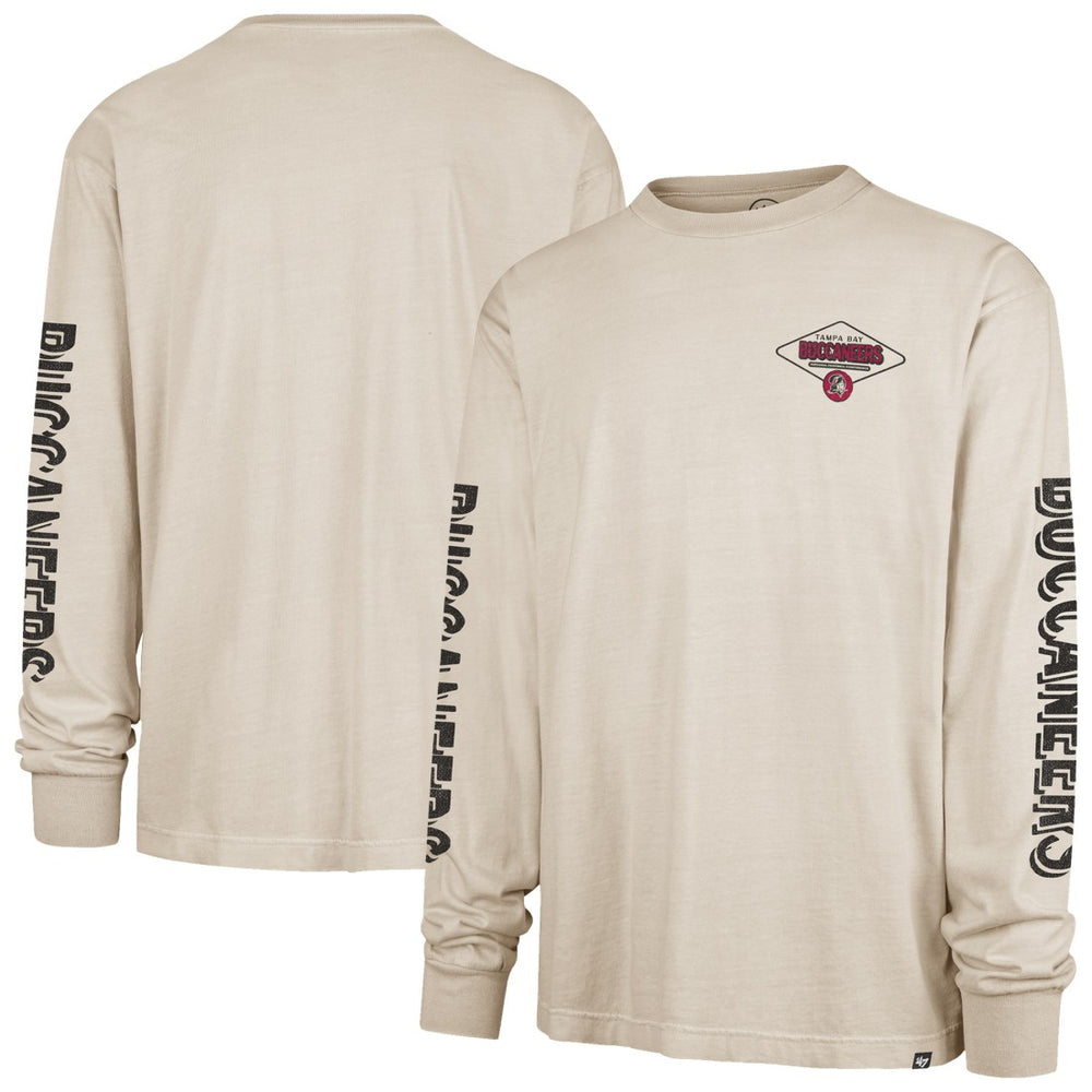 Tampa Bay Buccaneers '47 Cairn Ravine Foundation Throwback Long Sleeve T-Shirt Tan | 47 brand