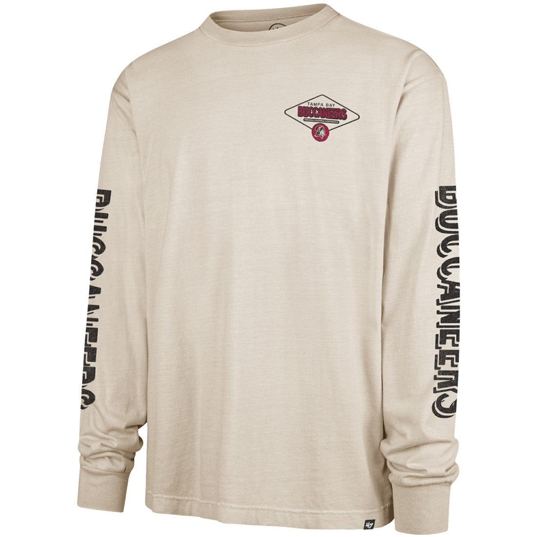 Tampa Bay Buccaneers '47 Cairn Ravine Foundation Throwback Long Sleeve T-Shirt Tan | 47 brand